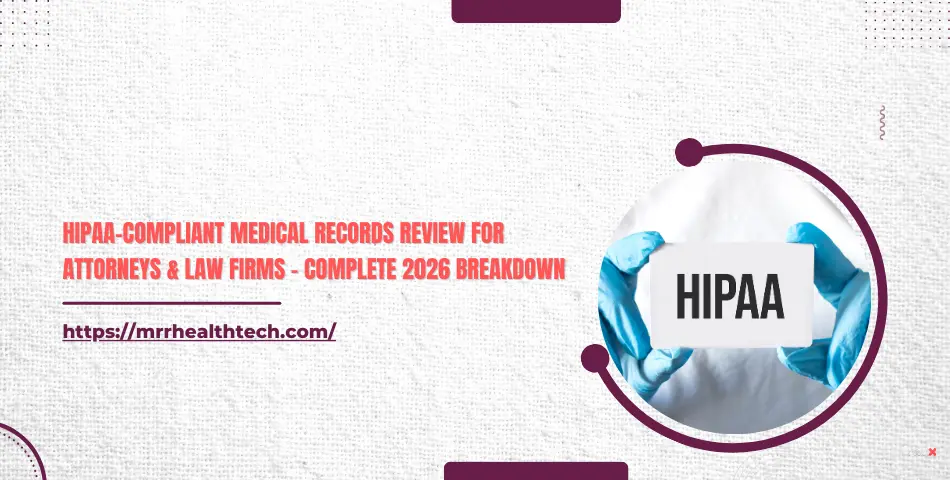 Image of gloved hands showing a HIPAA compliant medical record review services for law firms.
