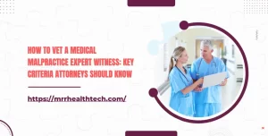 How to Vet a Medical Malpractice Expert Witness: Key Criteria Attorneys Should Know